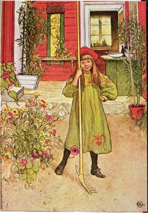 掻き集める 作： Carl Larsson